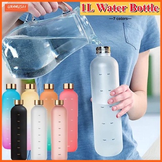1L Grande Capacidade Garrafa de Água de Plástico Com Escala de Plástico garrafa de Esportes Portátil 1000ml chaleira de água Potável garrafa de Fitness