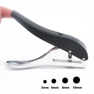 Furador de Papel Alicate 1 Furo de Metal 3mm/6mm/8mm/10mm
