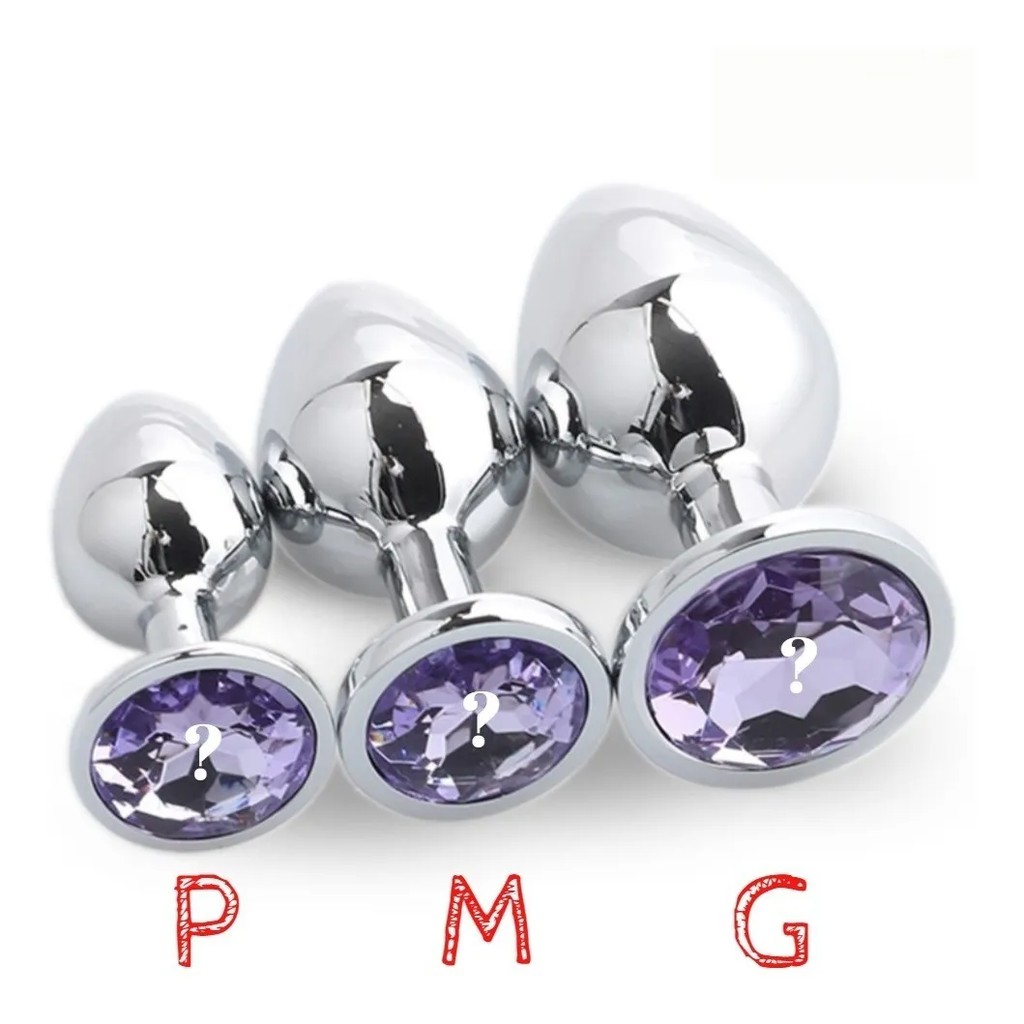 plug anal da tesao Plug Anal P Silver Detalhe Pedra La Pimienta