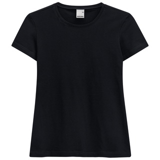 Black Plain Women T-Shirt