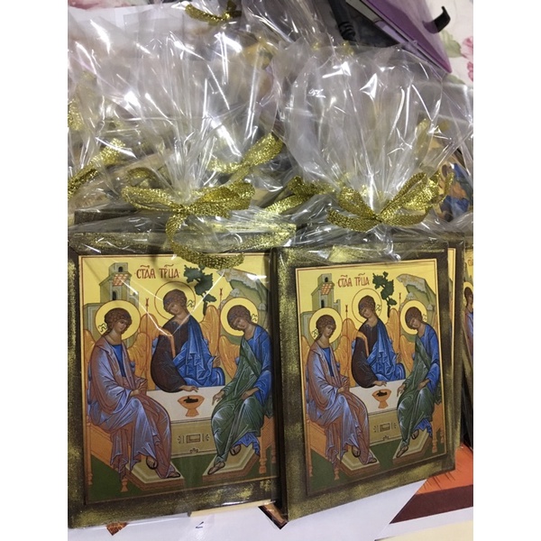 Ícone Santíssima Trindade 10cm / Lembrancinhas