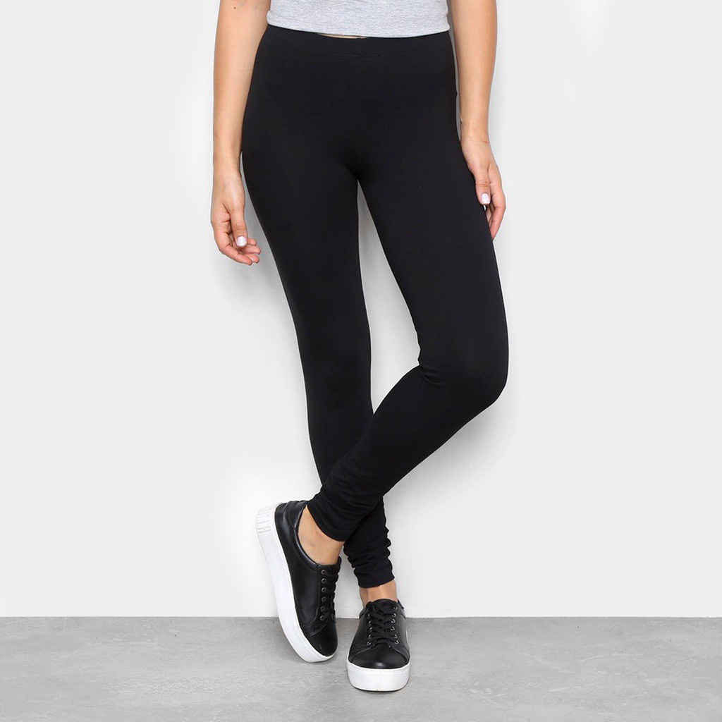 Calça Preta Legging em Lycra® Plus - Malwee Adulto