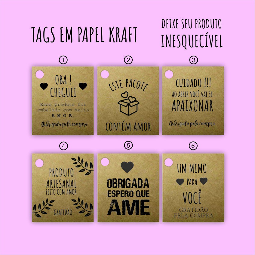 100 etiquetas tag em papel kraft para embalagens e presentes | Shopee ...