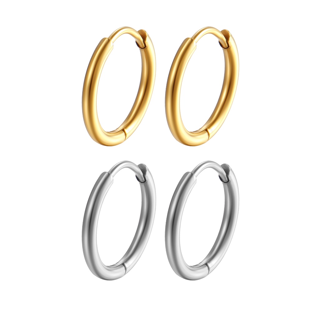 Brinco Argolinha Aço Cirúrgico / Lóbulo