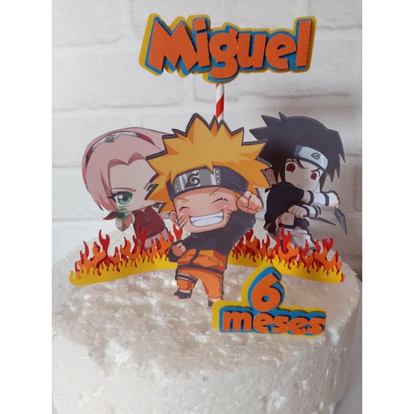 Topo de bolo naruto 😍👏🏽👏🏽 - Jany personalizados