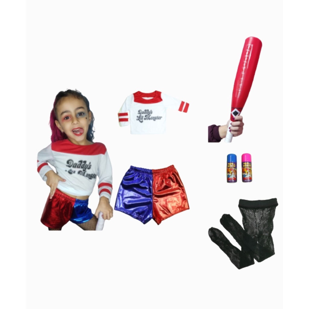 Fantasia Arlequina Completa, Roupa Infantil para Menina Fantasia Arlequina  Usado 92060376