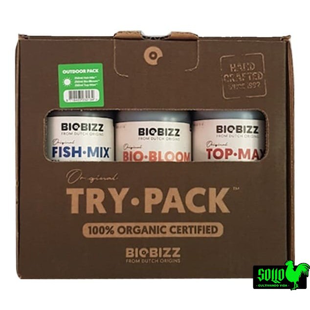 Try Pack Outdoor Biobizz 250ml Grow Fertilizante Orgânico | Shopee Brasil