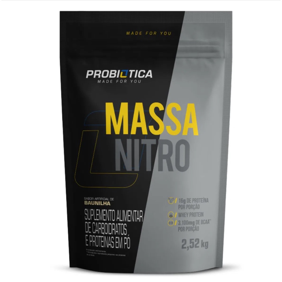 Suplemento Massa Nitro Refil Baunilha Probiótica 2,5kg – Healthy’s Nutrition