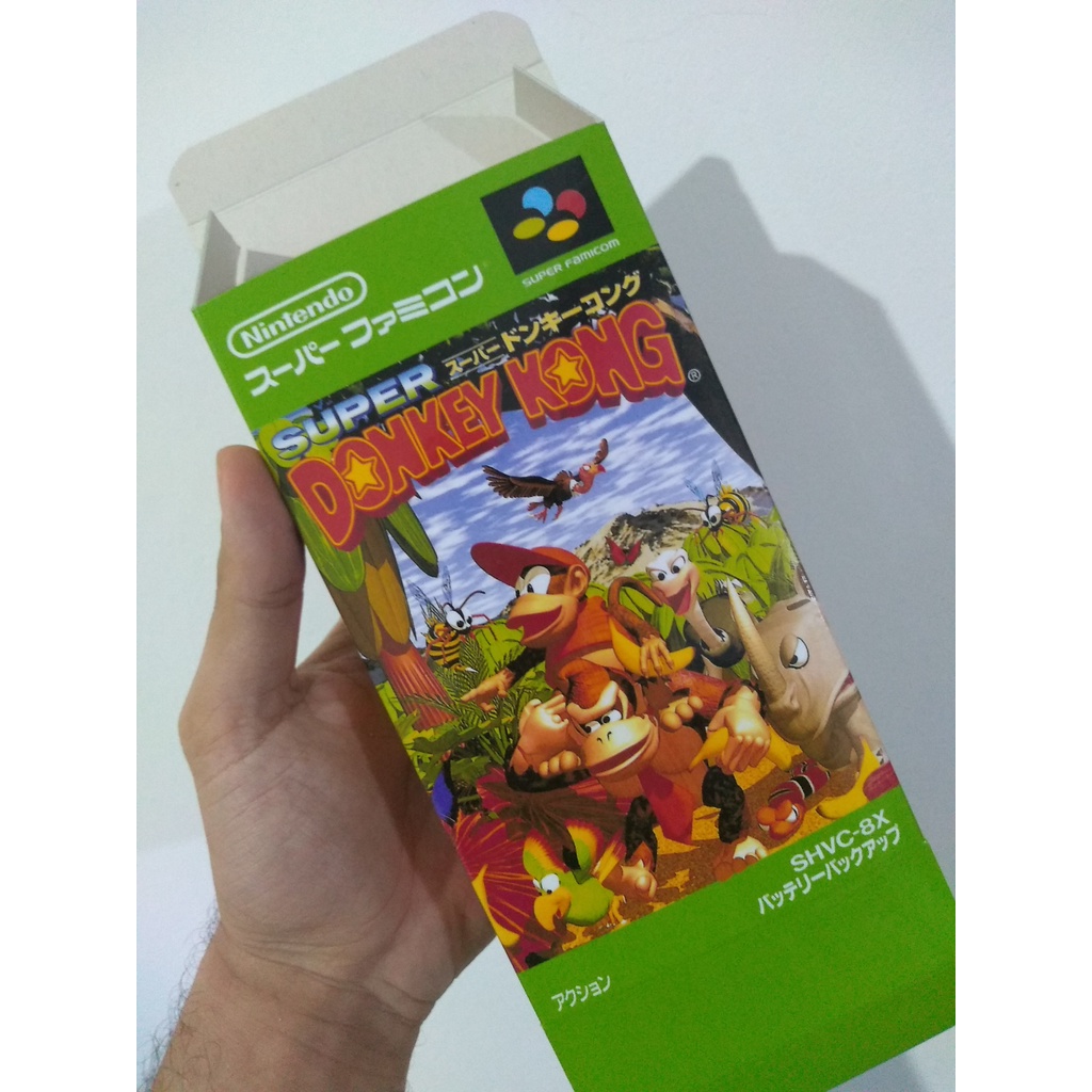 Caixas Donkey kong Country 1 e 2 Super Famicom | Shopee Brasil