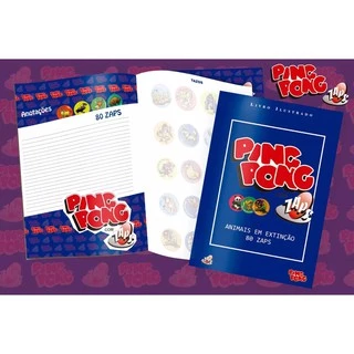 Álbum Tazos Ping Pong Animais Em Extinção Oozarus Retro Collection