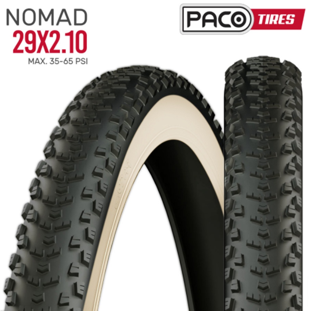 Pneu 29 2.10 Nomad Preto Faixa Bege PACO