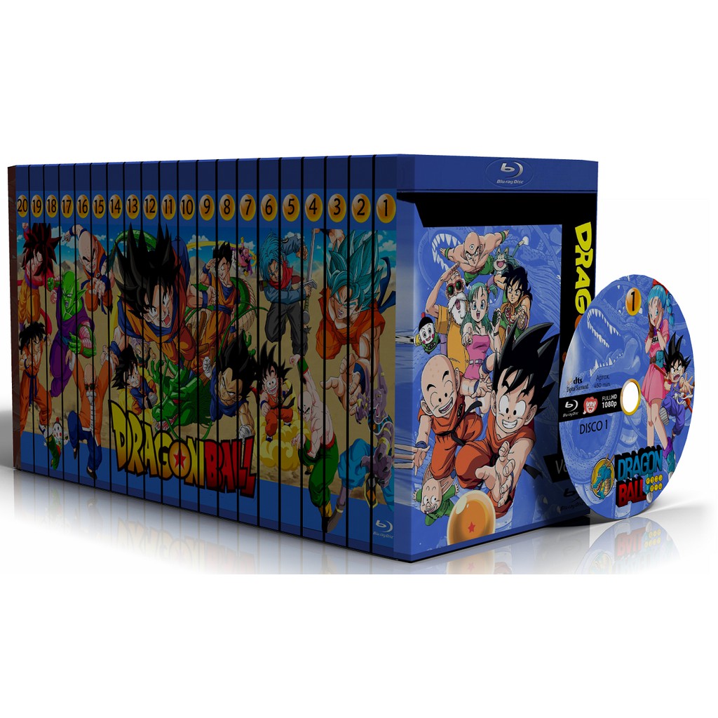Blu-ray Dragon Ball - Todas as sagas + Filmes + Ovas + Especiais e
