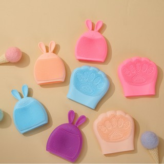 Esponja Limpeza Facial Manual Silicone Patinha Cores