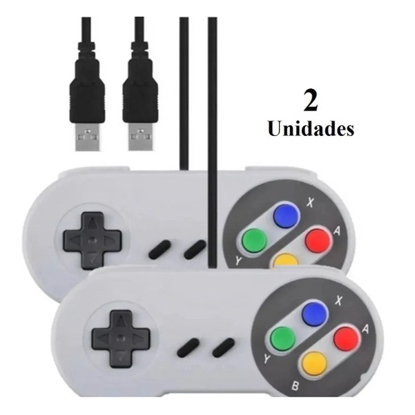 Kit Controle Usb Snes Pc, Tv Box, Raspberry, Game Retrô | Shopee Brasil
