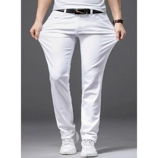 Calca Branca Slim Com Laycra Masculina Enfermeiro Medico Dentista.