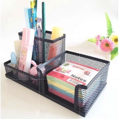 Organizador de mesa aramado - Preto
