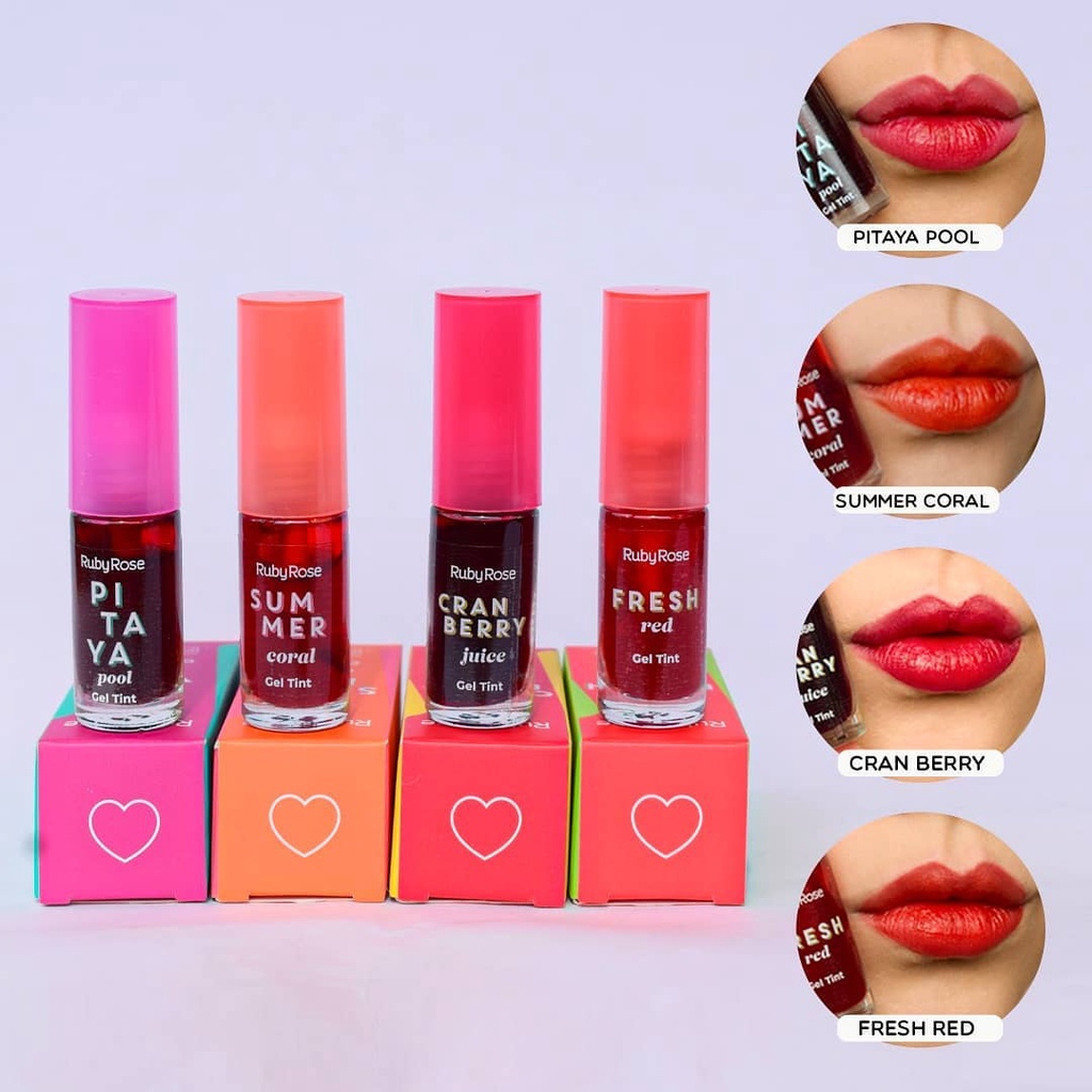 Gel Tint Lip Tint em Gel Ruby Rose Shopee Brasil