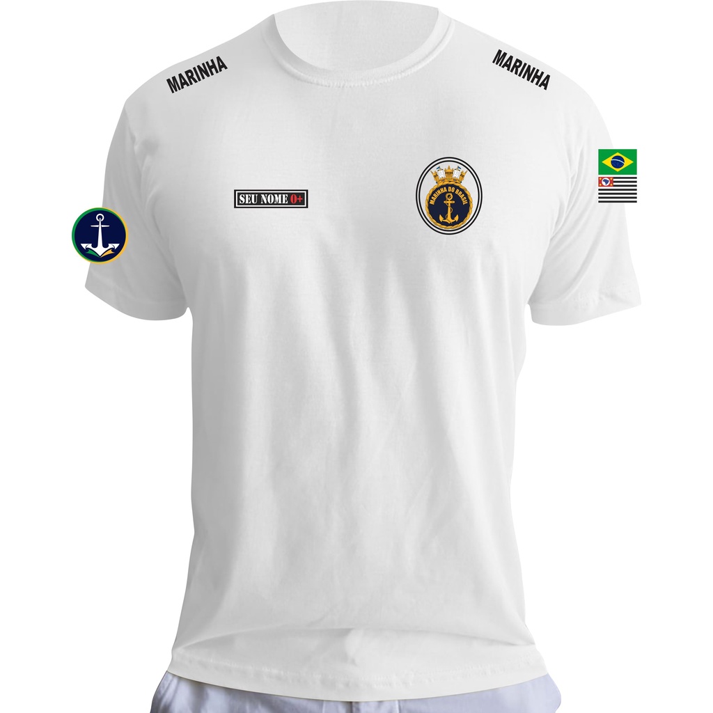 Camisa Camiseta Marinha Do Brasil Esquadra
