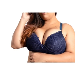 Promoção Kit 3 Sutiã de Renda Plus Size Reforçado do 48 AO 52 Alças Reforçadas Lingerie Soutien