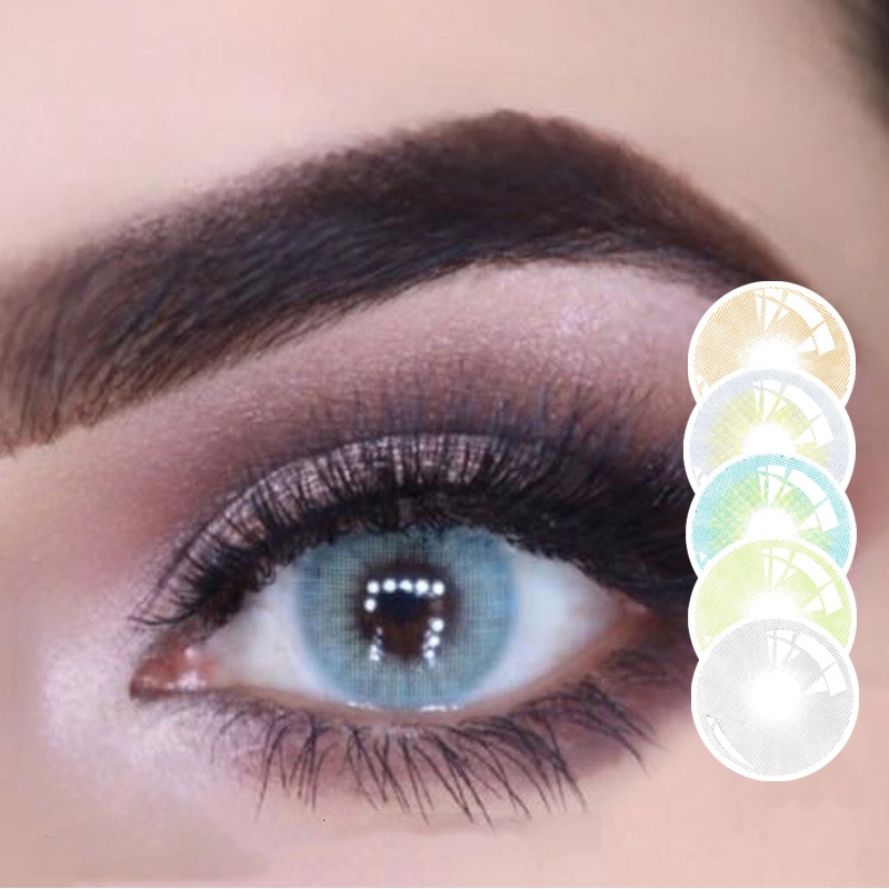 AMARA LENSES 1 Pair Hybrid Colored Contact Lenses For Cosmetic Eyes Contacts