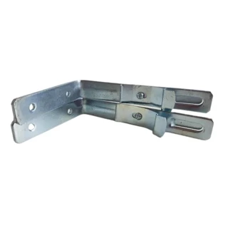 Kit com 2 Suportes para Persiana Vertical Zincado com Presilha 13 X 8