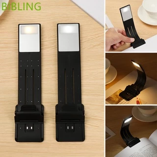 Bibling Lâmpada LED para livros com luz de leitura Carregamento USB flexível dobrável ajustável recarregável