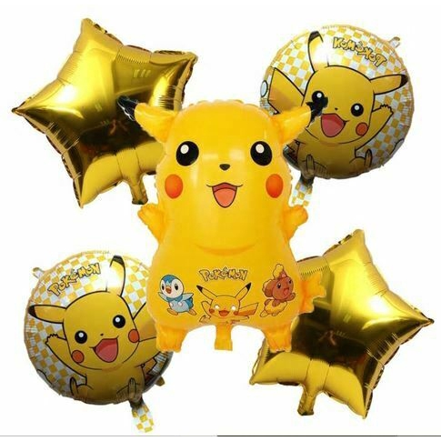 Bouquet Set de Globos - Pokemon Pikachu