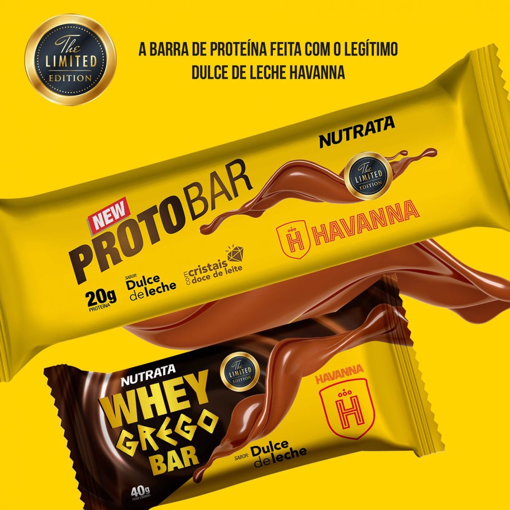 Whey Grego Bar E Proto Bar Doce De Leite Havanna Nutrata Shopee