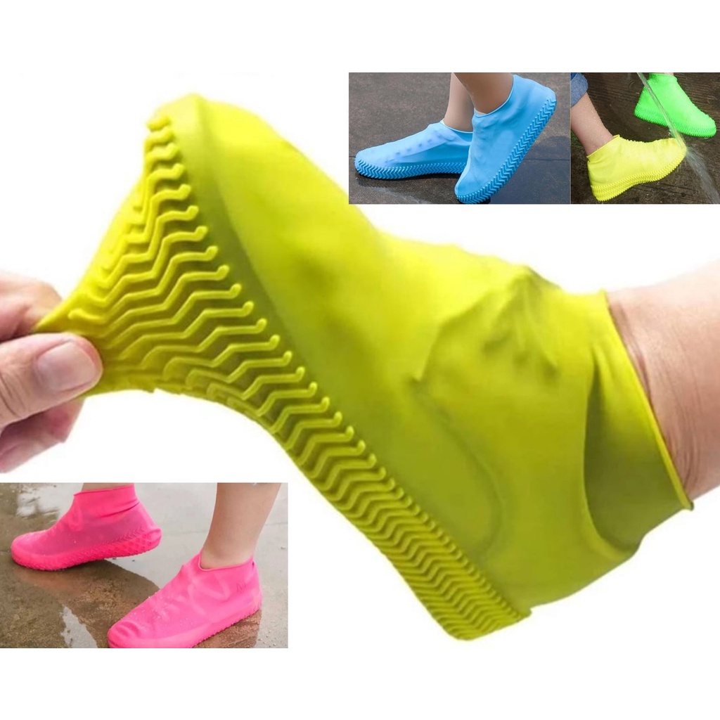 Protetor De Sapato Calçado Silicone Impermeável Para Chuva Antiderrapante Capa Para Tênis