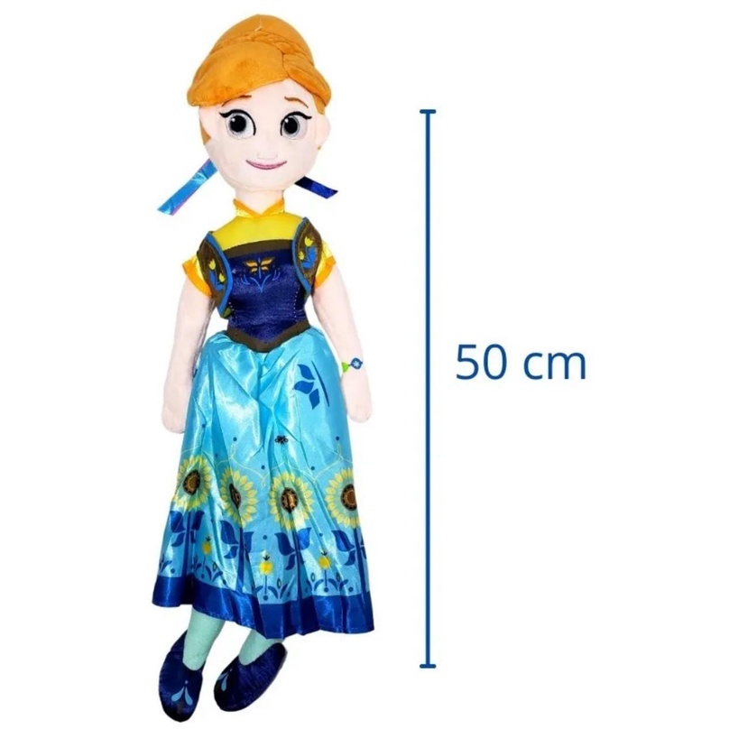 Boneca Frozen Pelúcia Pano Anna 50 Cm, Pelúcia Disney Usado 90521913