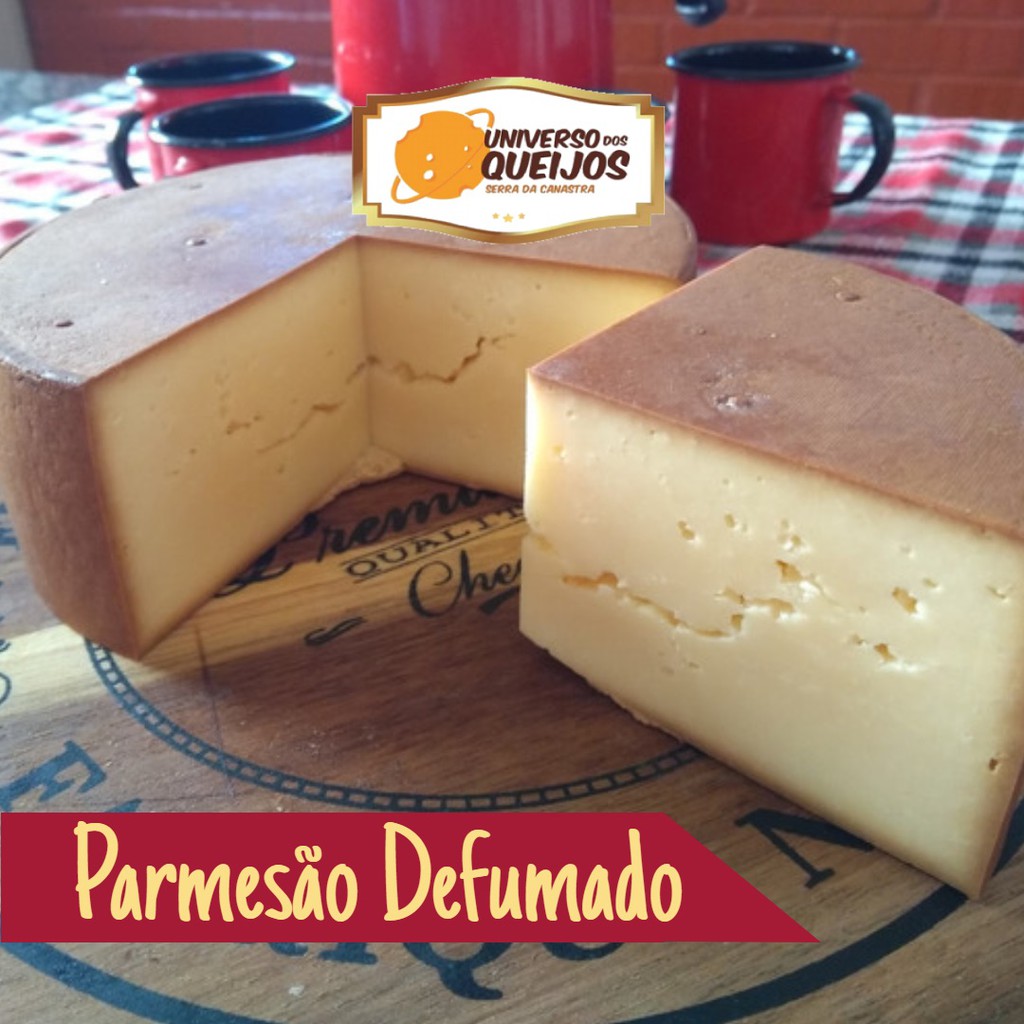 QUEIJO PARMESÃO ARTESANAL DEFUMADO - Aprox. 1kg | Shopee Brasil