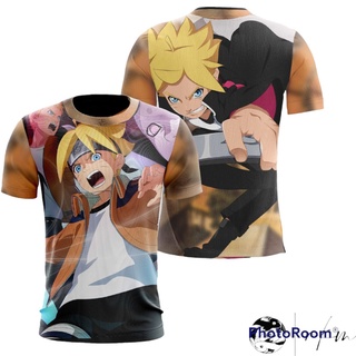 Camiseta masculina Boruto Karma Desenho Anime Otaku Camisa Blusa