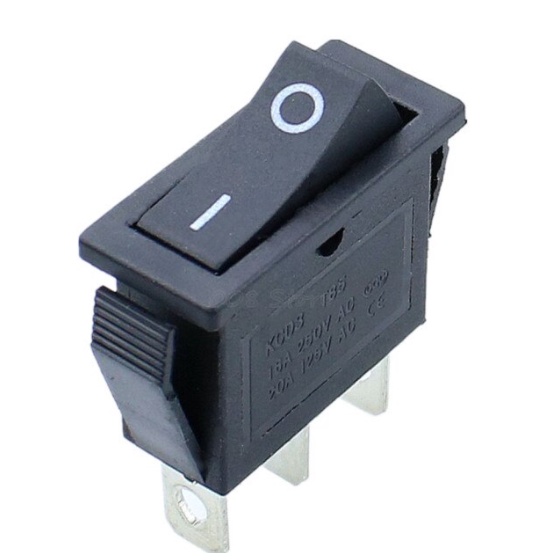 Chave Liga Desliga Duas posiçoes 3 pinos Preta