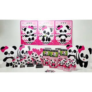 KIT DISPLAY E ELIPSE TEMA URSINHO PANDA FESTA INFANTIL