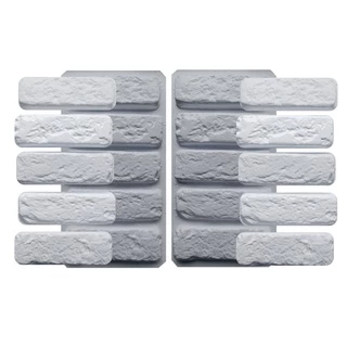 KIT 2 Moldes p/ placas de gesso, cimento 3d tijolinho rústic