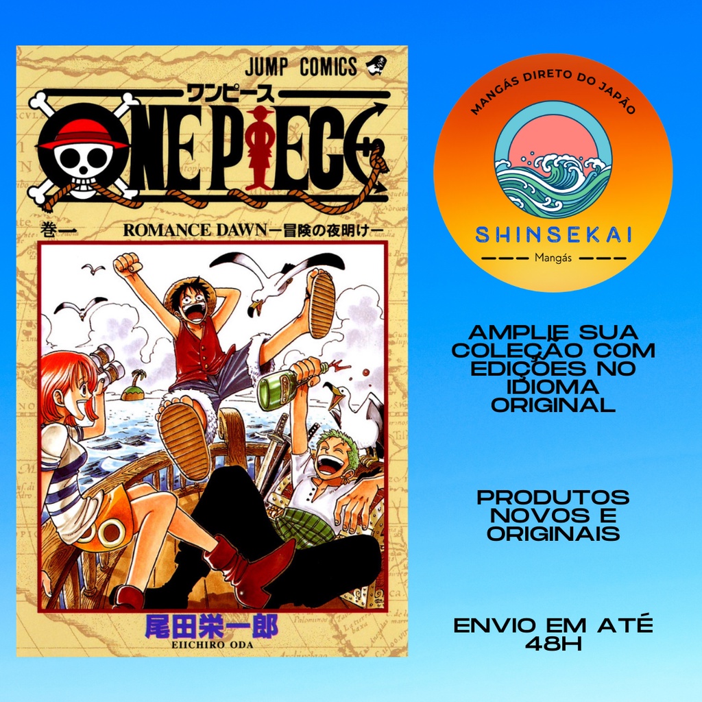 Mangá One Piece 1 em Japonês