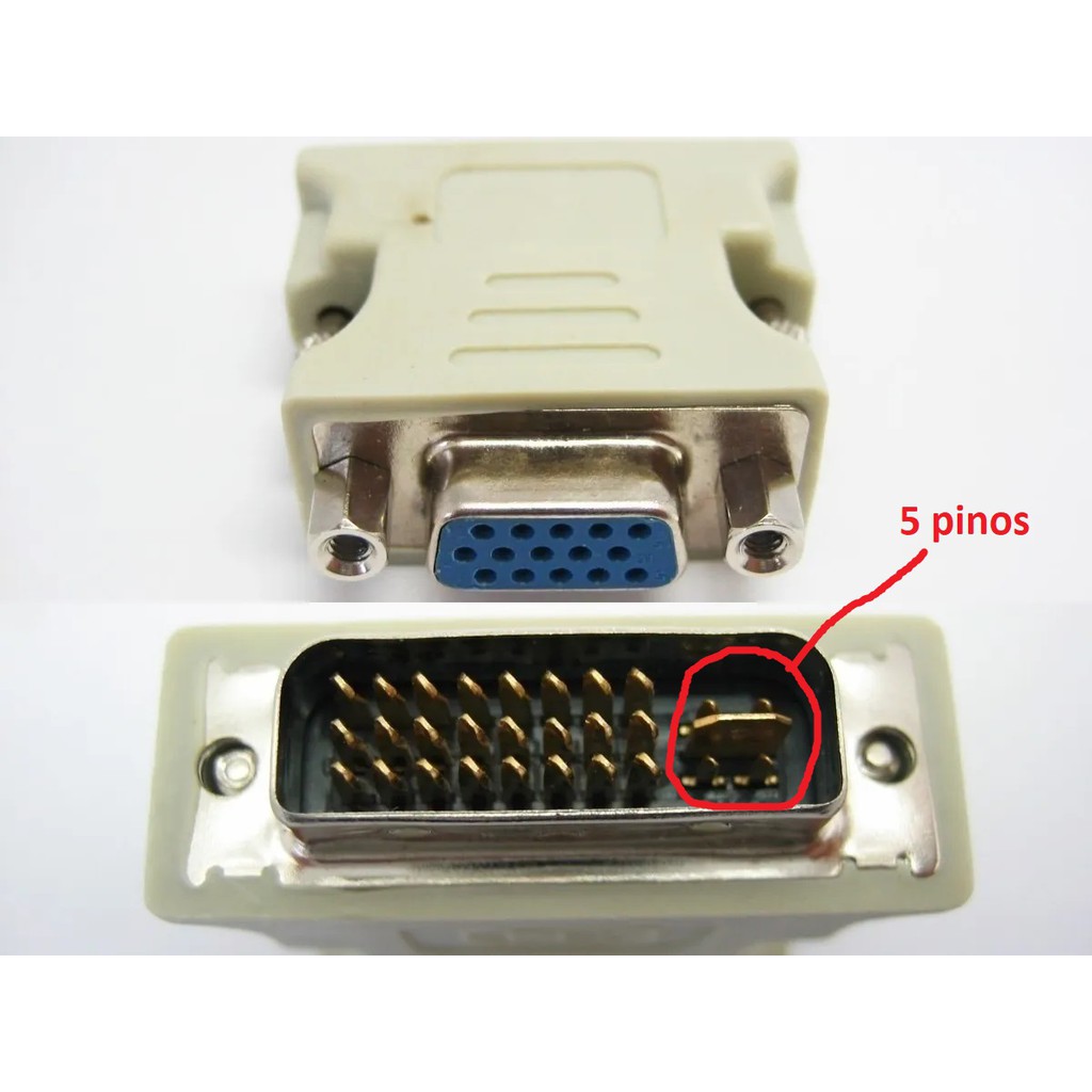 Adattatore DVI-I Femmina (24+5) A VGA Maschio (15 Pin) &ndash; Paxly, Da F A M