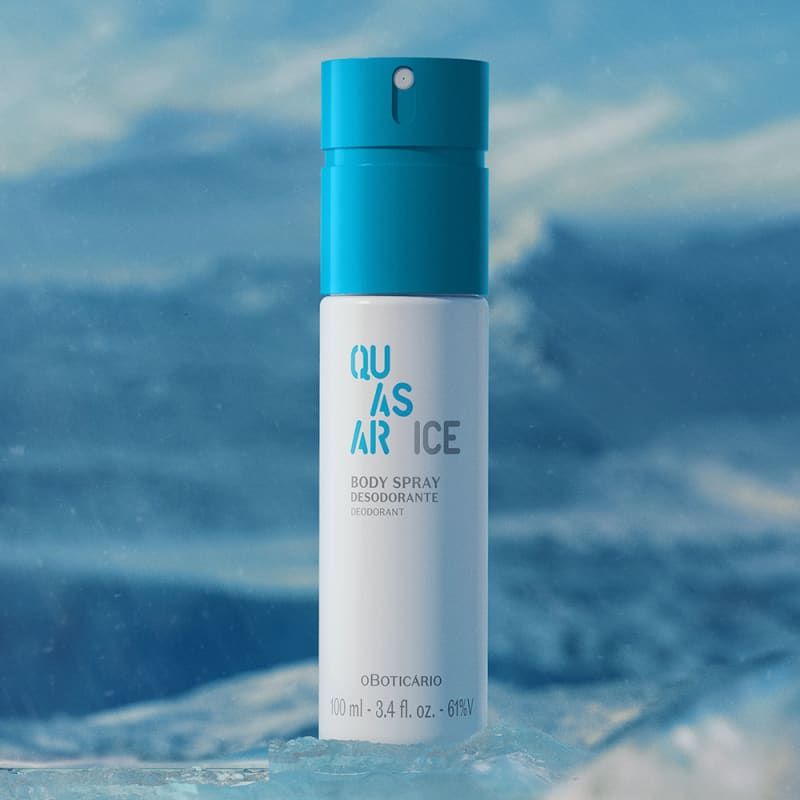 Body Spray Desodorante Quasar Ice 100ml Shopee Brasil
