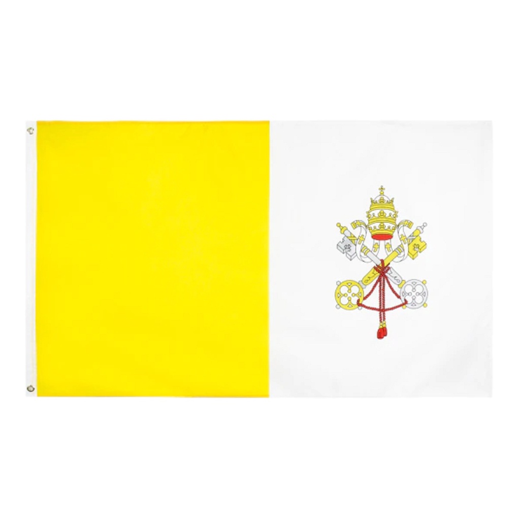 Bandeira Oficial do Vaticano Cidade-Estado Capital da Igreja