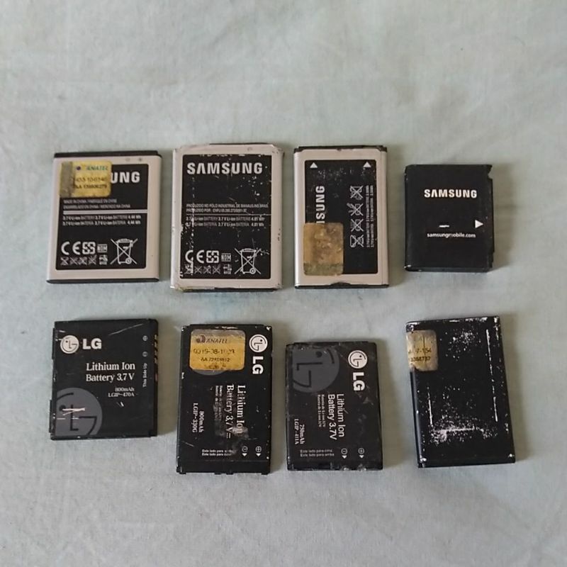 lote de bateria celular antigo