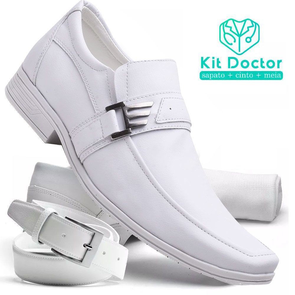 Sapato branco best sale medico masculino