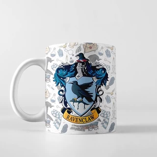 Caneca Harry Potter Personalizada Seu Nome Casa Corvinal Ravenclaw Hogwarts Ceramica Premium Estampa HD 325ml Presente