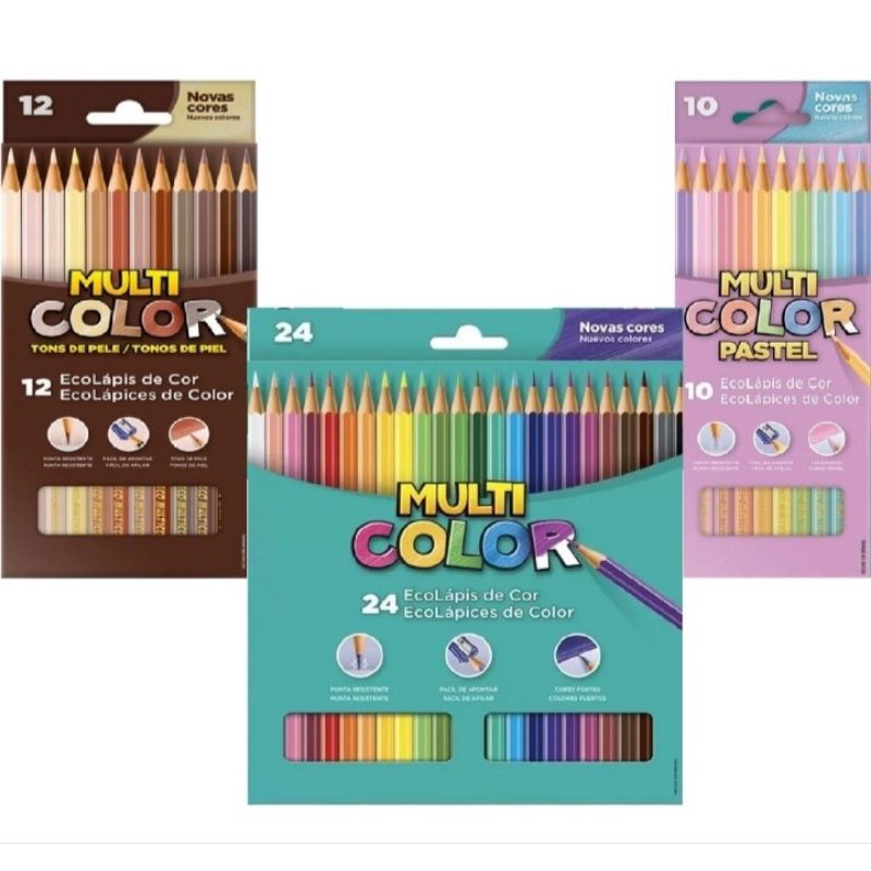 Kit Lápis De Cor Faber-castell Multicolor C/ 24 Cores