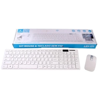Kit Teclado E Mouse Sem Fio Lehmox LEY-171 Portugues ABNT