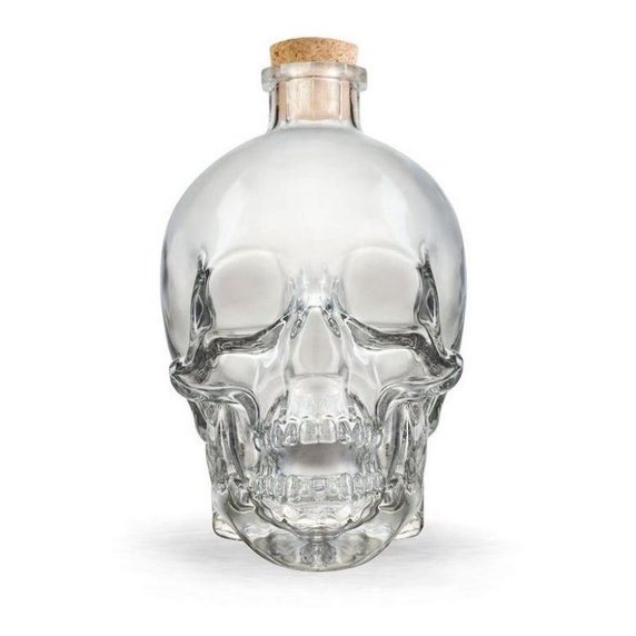 Garrafa / licoreira crânio de caveira 200 ml