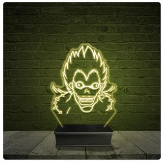 Led Luminária Acrílico Abajur - Shinigami Ryuk Death Note