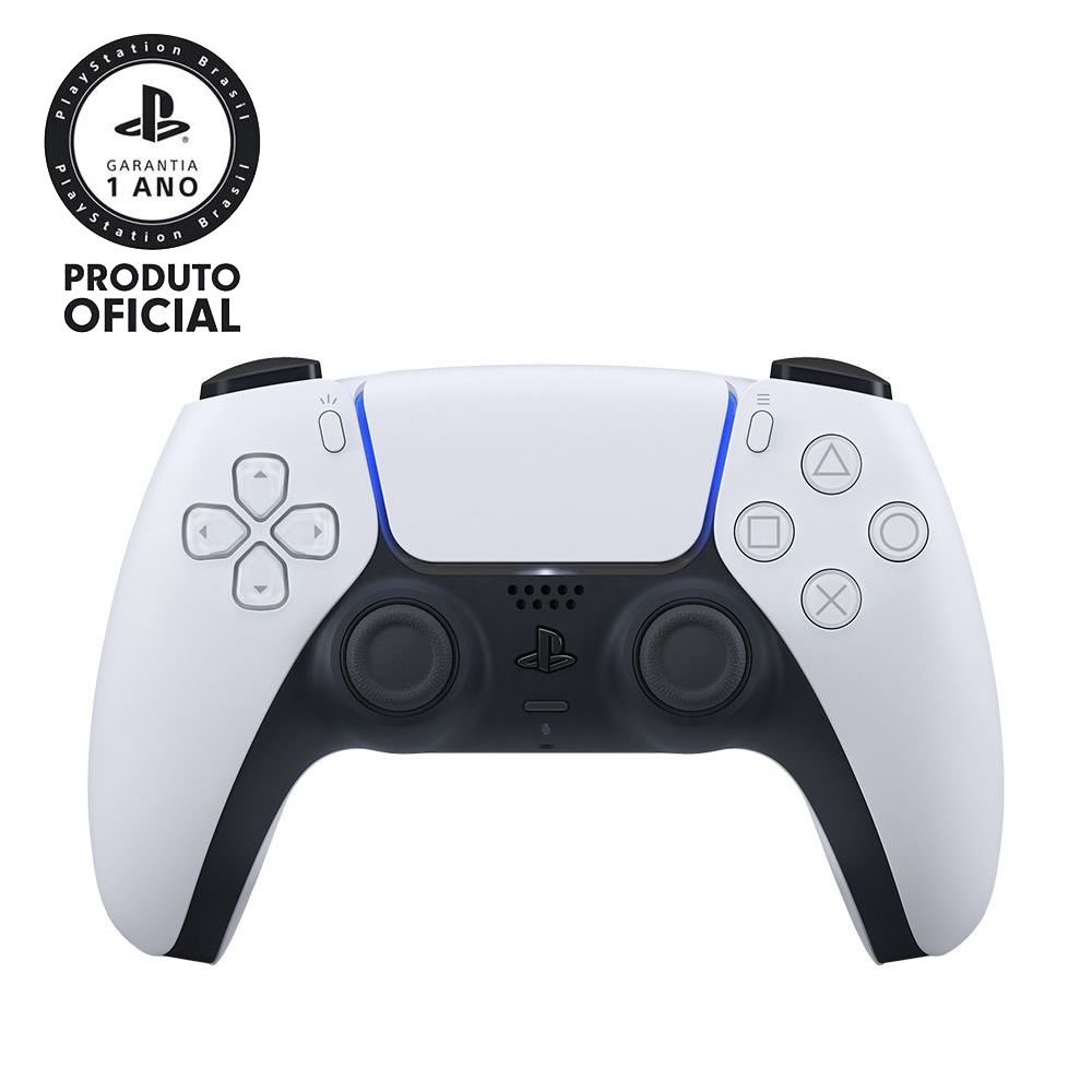 Controle PS5 Dualsense Branco Original Sony 12 Meses de Garantia