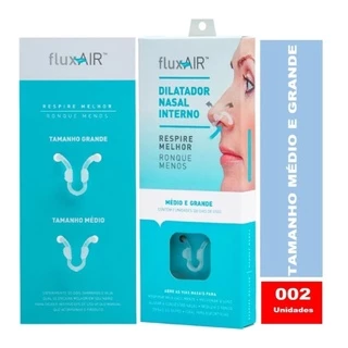 Flux Air Clip Dilatador Nasal Respire Melhor 2 Unidades sendo um dispositivo Médio e outro Grande em Oferta na Shopee