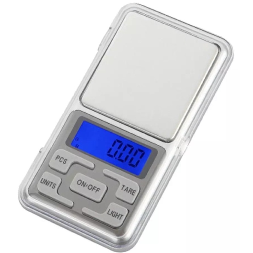 Kit 4 Mini balança digital de precisão de 0.1 a 500gr para joias ouro farmácia e outros MingStore