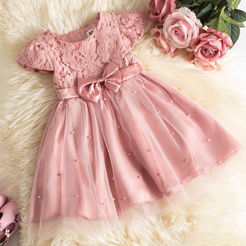 Vestido de Festa Princesa Infantil Bebê Menina